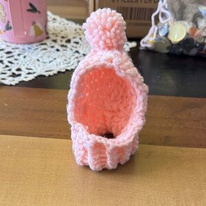Pink Knitted XS pet Hat